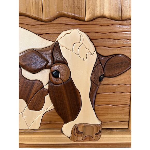 Handmade Other - Cow Comes Home Intarsia